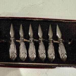 Vintage Sterling Silver Corn Cob Holders